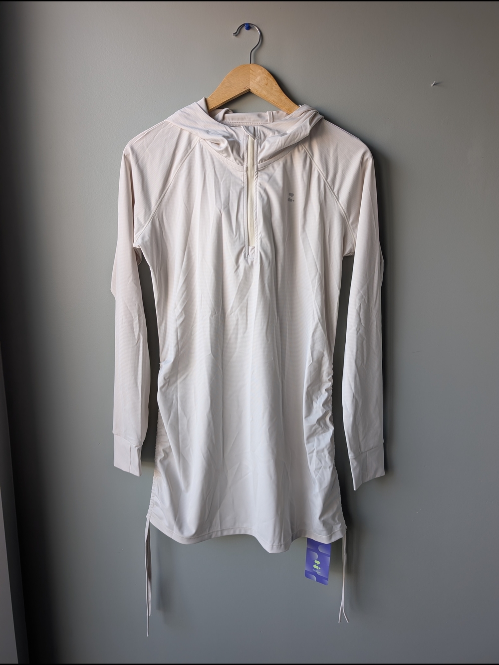 White Sun Shirt Or Dress Uv Protection Shein Size Small